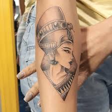 Half Sleeve Black African Queen Tattoo Half Sleeve Pattern Tattoos Halfsleevetattoos Nefertiti Tattoo Egyptian Tattoo Sleeve Tattoos