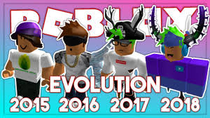 My Roblox Avatar Evolution 2015 2018 Youtube