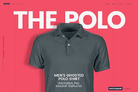 Men S Ghosted Polo Shirt Mockups Shirt Mockup Photoshop Mockup Shirt Template