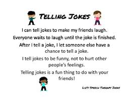 Telling Jokes In Speech Therapy Speech Pathology Activities Speech Therapy How To Memorize Things