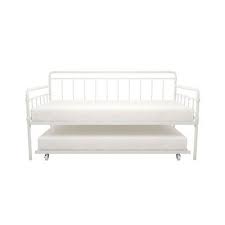 Twin Wallace Metal Daybed White Dorel Home Products Metal Daybed Daybed With Trundle Full Daybed With Trundle