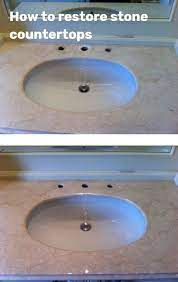 And the high levels of humidity and water usage in the bathroom make it even more challenging to care for marble properly. How Do You Restore A Marble Vanity Top Or How To Polish A Bathroom Countertop When Th Cleaning Marble Cleaning Marble Countertops Marble Countertops Bathroom