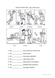 Two ways to print this free french educational worksheet: Days Of The Week English Esl Worksheets For Distance Learning And Physical Classrooms