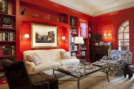 Villanova Residence Study Traditional Home Office Paint Colors For Living Room Traditional Home Office Red Rooms