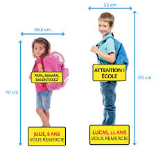 Panneaux De Sensibilisation Silhouettes Enfants Silhouette Enfant Sensibilisation Prevention Routiere
