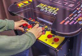 1,118 likes · 10 talking about this. Pac Man S Pixel Bash Cocktail Table Sharper Image