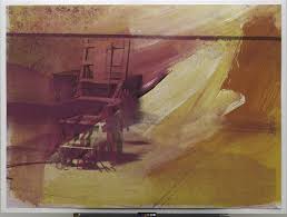 Chaise électrique bleue, avec un monochrome. Andy Warhol Chaise Electrique 1967 Institution Saint Pierre Caen Isp Arts Plastiques