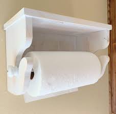 Vintage White Wood Wall Fixture Kitchen Paper Dispenser Etsy In 2020 White Wood Wall Wall Fixtures White Wood