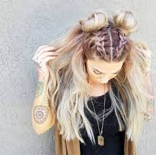 Say Goodbye To The Half Up Half Down Bun Double Buns Have Officially Taken Over As The Trendiest Cool Girl Hairstyle Of The Hair Styles Hair Long Hair Styles