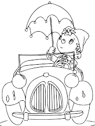 Jolie image de oui oui. Coloriage Oui Oui Dans Sa Voiture A Imprimer