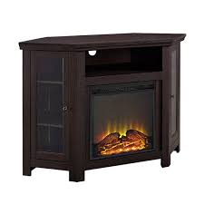 Tv stand electric fireplace electric tv stand fireplace electric hot sale indoor steel tv stand free standing 3d single side electric fireplace. Walker Edison Casual Fireplace Tv Stand 48 In X 32 In Espresso W48fpcres Rona