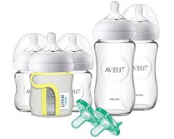 Amazon Com Philips Avent Natural Glass Bottle Baby Gift Set Scd201 01 Baby