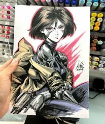 Battle Angel Alita Battle Angel Manga Character Art Sketches