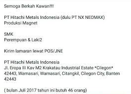 Pt neomax indonesia instagram photos and videos : Pt Neomax Cilegon Fluid Dynamics Properties Of Barium Hexaferrite Particle Sebayang Jurnal Fisika Indonesia 24411 48592 1 Pb Zo Kunnen We Bijvoorbeeld Ons Team Verder Uitbreiden En Onze Groei Ambities Verwezenlijken Top Trending