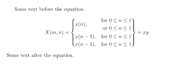 How To Write Cases With Latex Tex Latex Stack Exchange
