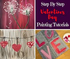 Valentines Day Step By Step Painting Tracie S Acrylic Painting Tutorials Painting Tutorial Diy Canvas Art Easy Canvas Painting Tutorials