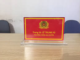 Biển Chức Danh Công An