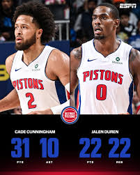 Cade and Jalen Duren were ELITE against the Jazz 🔥 The Detroit Pistons are  6-2 👀