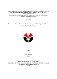 Jurnal penelitian diterbitkan oleh lembaga penelitian dan. Pengembangan Bahan Ajar Berbasis Penalaran Induktif Siswa Smp Pada Pokok Bahasan Limas Dan Prisma Tegak Melalui Penelitian Desain Suatu Penelitian Desain Design Research Terhadap Siswa Kelas Viii Smp Pasundan 4 Bandung