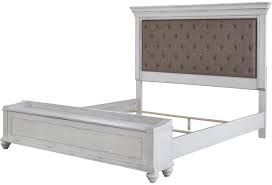 Regency park king bedroom set. Benchcraft Kanwyn Relaxed Vintage Queen Upholstered Bed With Storage Bench Vandrie Home Furnishings Upholstered Beds