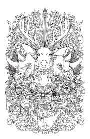 Free printable rhinoceros coloring pages for kids. Buck And Rhino Adult Coloring Page Craftfoxes