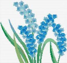 See more ideas about cross stitch patterns, cross stitch, stitch patterns. Blue Flowers Cross Stitch Designs