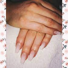 Natural Ombre Acrylic Nails Used White Natural Clear Acrylic Powder Acrylic Nails Clear Acrylic Nails Ombre Acrylic Nails