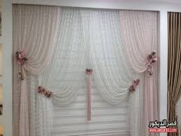 احدث اشكال الستائر الشيفون بتصميمات والوان جديدة عالمية قصر الديكور