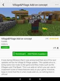 La última minecraft se llama actualización minecraft village & pillage, . Mcpe Dl For Android Apk Download