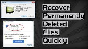 Recover Permanently Deleted Any Files In Windows 7 8 10 Within 5 Minut Youtube Author Mr