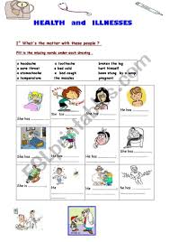 English vocabulary resources elementary and intermediate level: Health And Diseases 3 Interesting And Useful Exercises Esl Worksheet By Patou