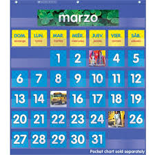 Spanish Monthly Calendar Pocket Chart Add Ons