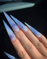 Swipe 1 Or 2 I M Gonna Be So So Real Rn Lol This Is The Second Failed Attempt At Moonstone But Acrylic Nails Simple Acrylic Nails Acrylic Nail Designs