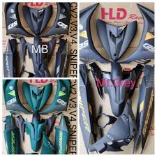 Kesemua part tersebut tidak dijual. Lc135 V2 V3 V4 Hld Coverset Sniper 2019 Matt Black Matt Green Matt Grey Shopee Malaysia