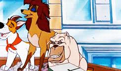 Disney animated canon entry number 27 released in 1988, about talking animals, very loosely age lift: Disney Canon Countdown 27 Oliver Company Rotoscopers