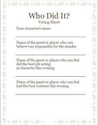 Click here to download the kids' version. Murder Mystery Free Printable Games Ideas