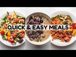 What I Eat In A Day Quick Easy Vegan Meals Youtube Vegan Recipes Easy Vegan Recipes Easy Quick Quick Easy Vegan
