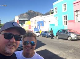 Wayne, expert tour guide, showing me the sights in Woodstock, the local  marketplace. We had a blast!