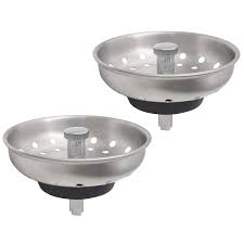 To do this, go underneath the sink and disconnect the drain pipe from the bottom of the strainer. Gzila 2 Pcs Kitchen Sink Drain Strainer Replacement For 3 1 2 Inch Standard Drain Basket Rubber Stopper 304 Stainless Steel Brushed Nickel Metal Knob Buy Online In Bahamas At Bahamas Desertcart Com Productid 123132132