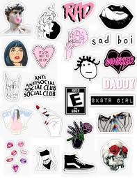 Edgy Stickers Laptop Ideas Of Laptop Laptop Edgy Stickers Edgy Sticker Packs Bad Girl Pink Blac Iphone Case Stickers Print Stickers Hydroflask Stickers