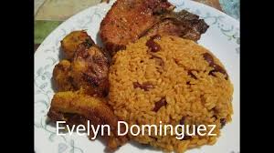 Onions, chopped 1 to 2 sweet chili pepper, chopped 1 clove garlic, chopped 1/2 lb. Rice With Beans Pork Chop And Plantains Youtube
