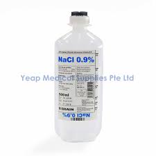 You have a liter bag of normal saline (ns) that is 0.9% sodium chloride. I V Fluids Yeap Medical