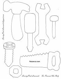 Kece Ile Oyuncak Tamir Alet Ve Edavatlari Quiet Books Babalar Gunu Elisi Aplike Sablonlari