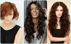 Examples Of Short And Long Wavy And Curly Cute Easy Hairstyles Woman With Auburn Bob And Side Bangs Covering Curly Hair Styles Hair Styles Curly Hair Tips