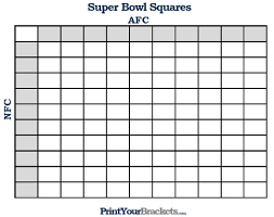 Printable Super Bowl Squares 100 Square Grid Office Pool Superbowl Squares Superbowl Party Football Squares Template
