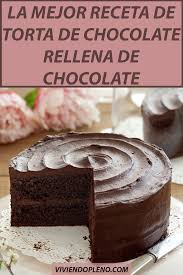 Receta De Torta De Chocolate Con Relleno De Chocolate Receta De Torta Receta Torta De Chocolate Pastel De Chocolate Esponjoso