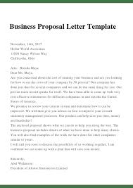 This is from 60 years ago, and perhaps the language is a bit more formal than you would wish to use. Sample Proposal Letter Template For Business Pdf Doc