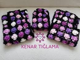 Motifli Cicekli Yelek Omuz Birlestirmesi Ve Kenar Tiglamasi Youtube Krose Tig Isleri Orgu