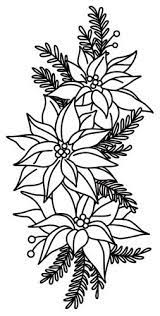 Painted Poinsettias Christmas Coloring Pages Painting Patterns Christmas Embroidery