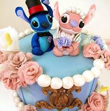 Lilo And Stitch Wedding Cake Because I M Still A Child Lilo And Stitch Cake Stitch Cake Disney Cake Toppers